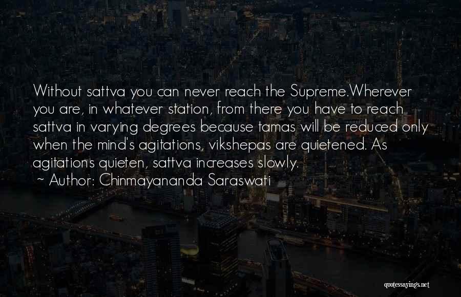 Agitation Quotes By Chinmayananda Saraswati