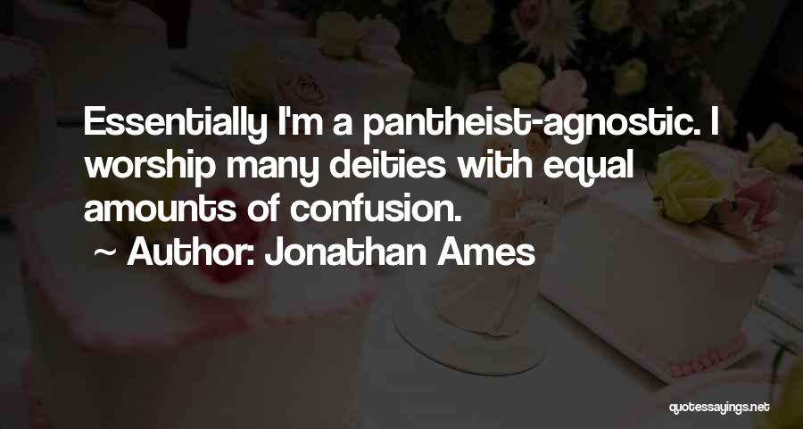 Agnostic Quotes By Jonathan Ames