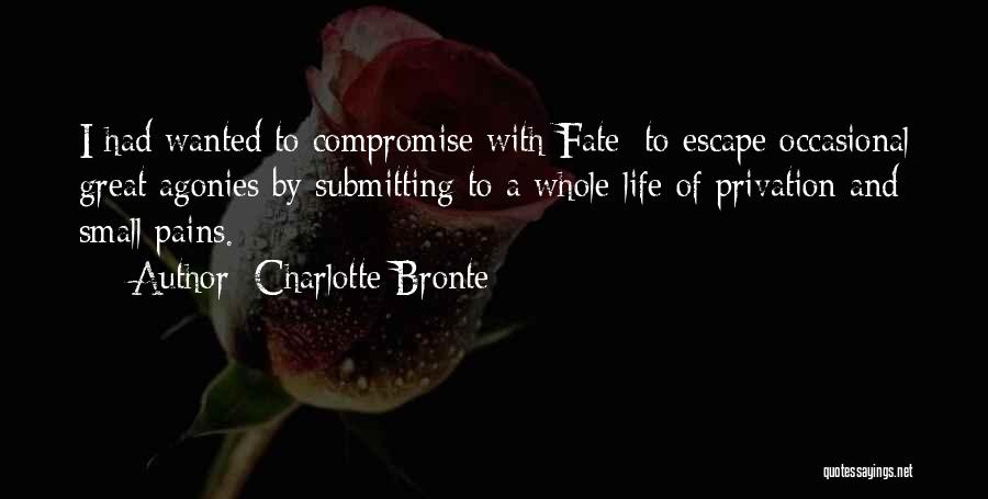 Agonies Of Life Quotes By Charlotte Bronte