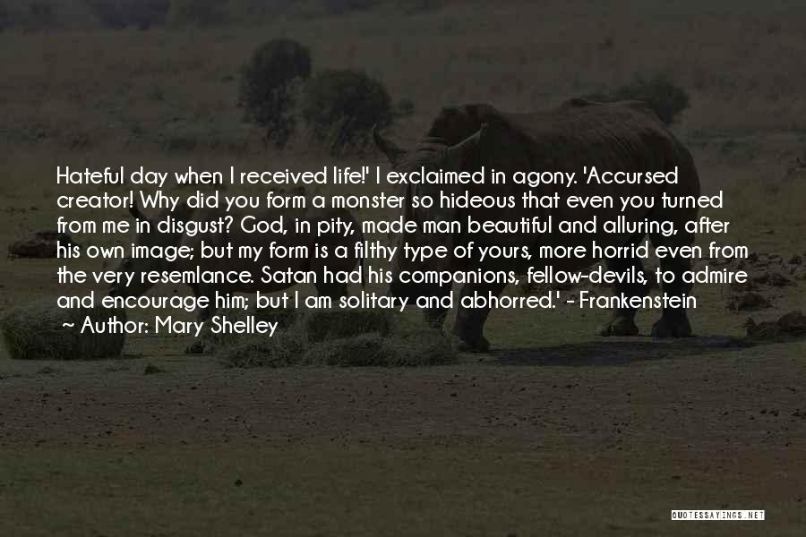 Agony Of Life Quotes By Mary Shelley