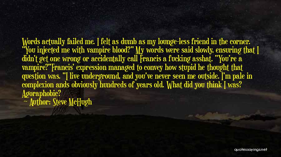 Agoraphobic Quotes By Steve McHugh