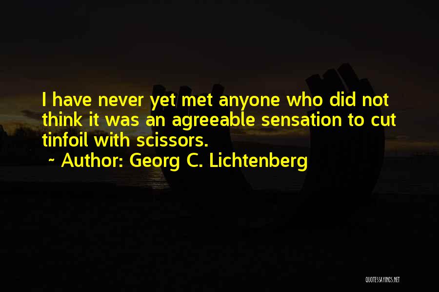 Agreeable Quotes By Georg C. Lichtenberg