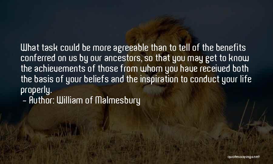 Agreeable Quotes By William Of Malmesbury