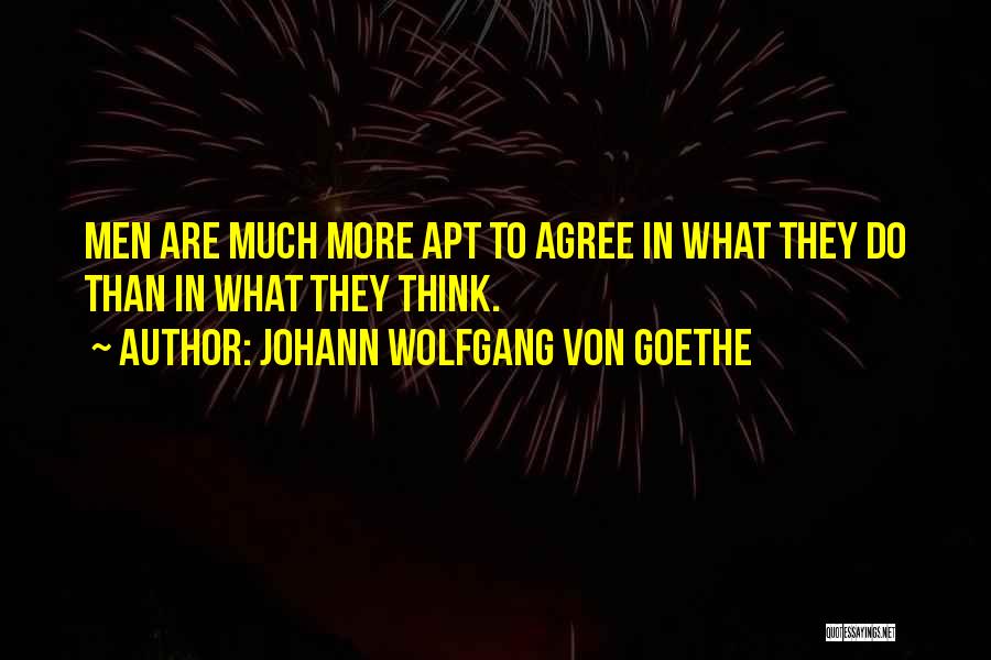 Agreement Quotes By Johann Wolfgang Von Goethe