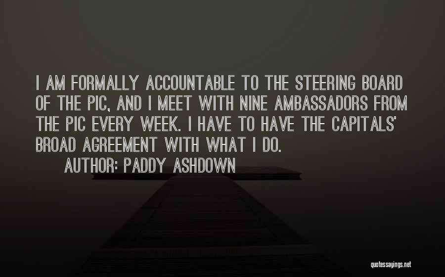 Agreement Quotes By Paddy Ashdown