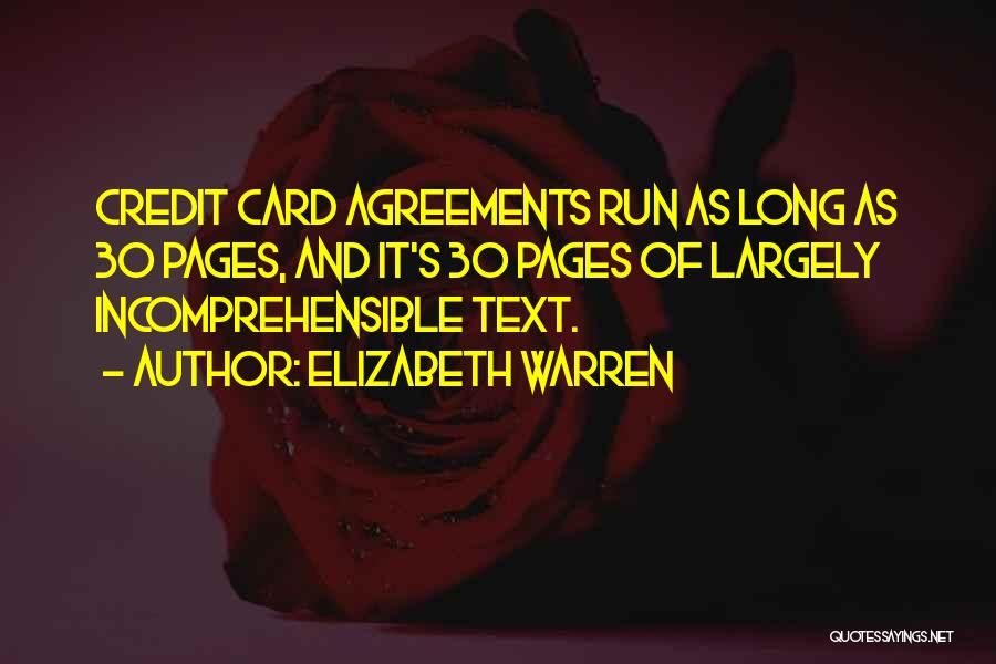 Agreements Quotes By Elizabeth Warren