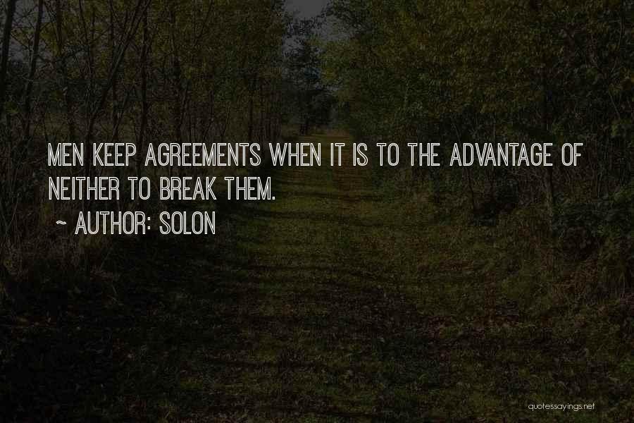 Agreements Quotes By Solon