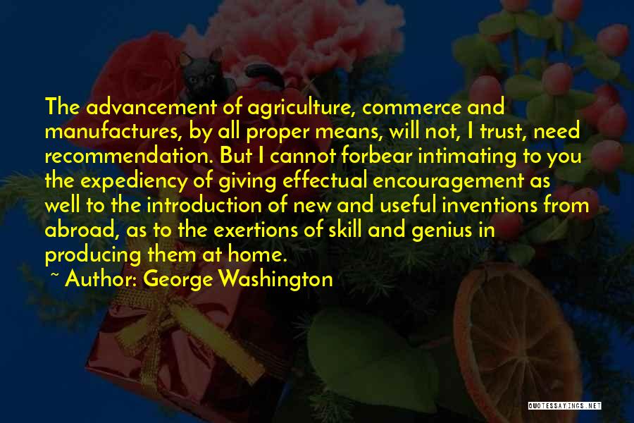 Agriculture George Washington Quotes By George Washington
