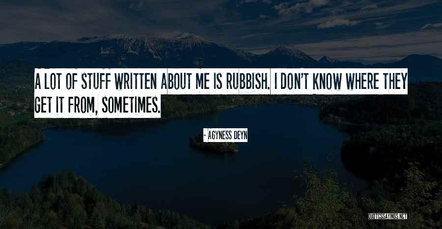 Agyness Deyn Quotes 225396 Agyness Deyn Quotes 225396