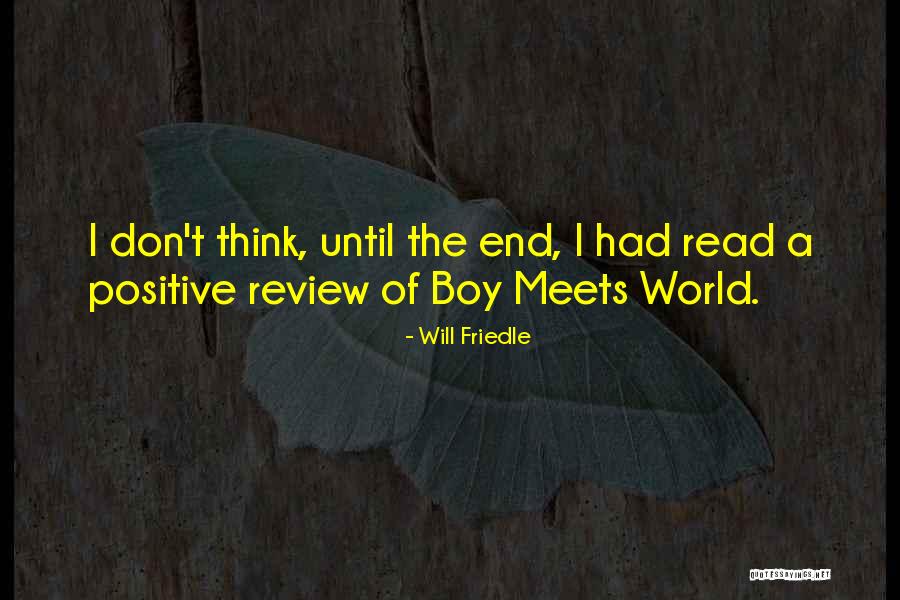 Ahas Quotes By Will Friedle