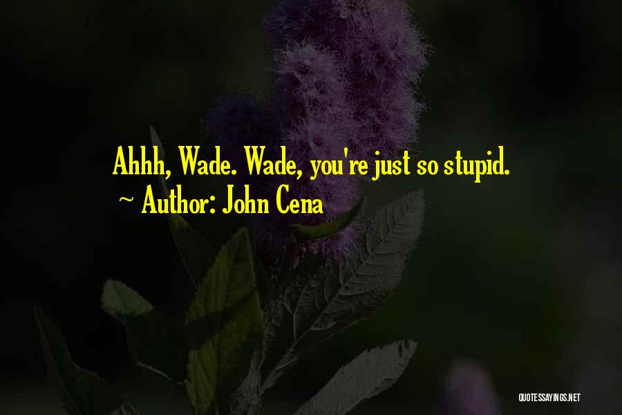 Ahhh Quotes By John Cena