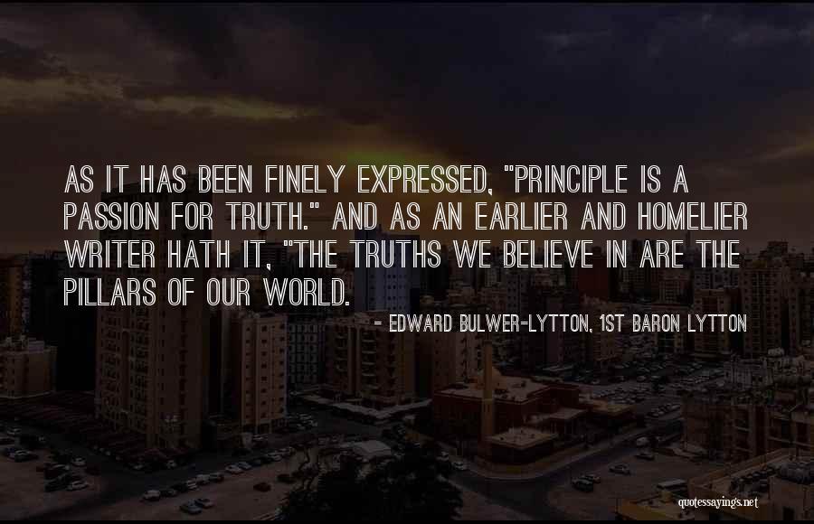 Ahsanullah Admission Quotes By Edward Bulwer-Lytton, 1st Baron Lytton