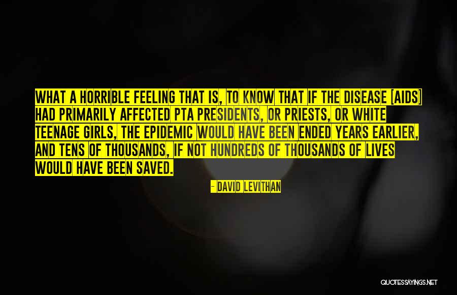 Aids Epidemic Quotes By David Levithan