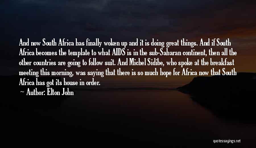 Aids In Africa Quotes By Elton John