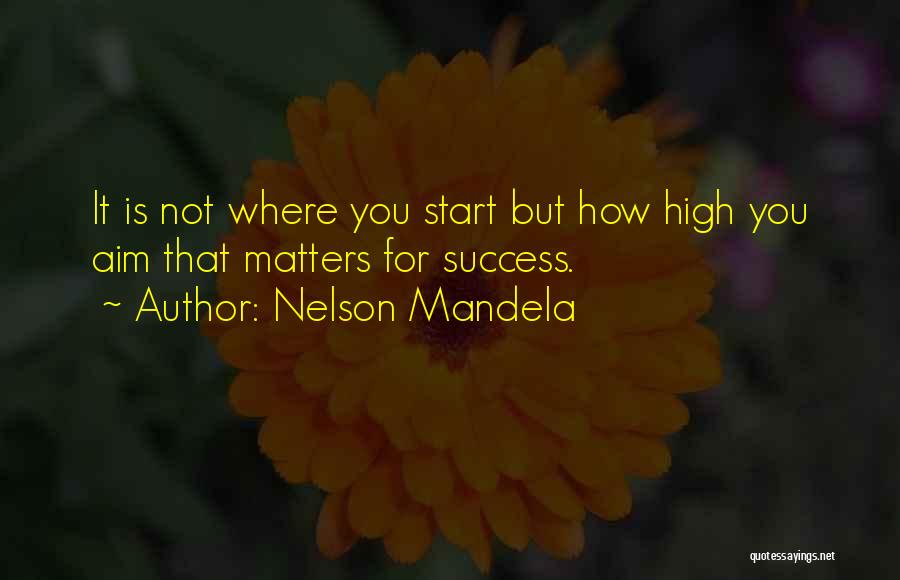 Aim For High Quotes By Nelson Mandela