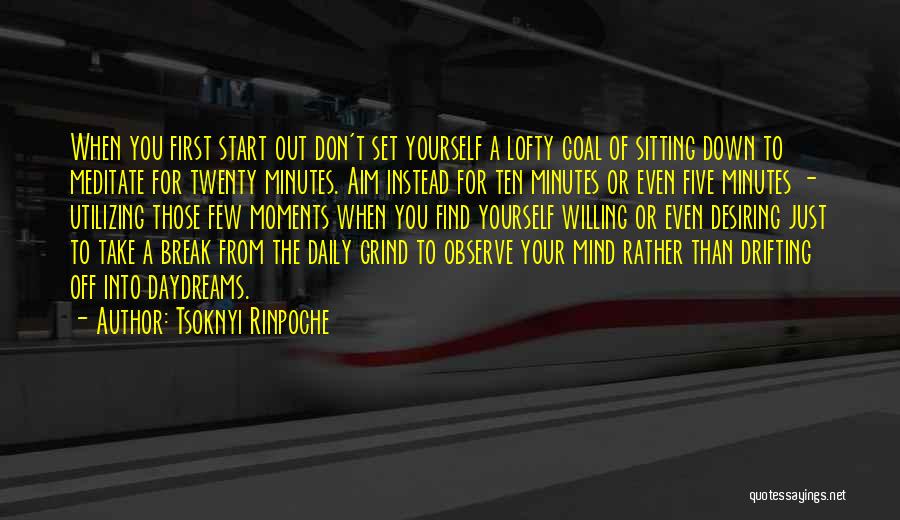 Aim For Your Goal Quotes By Tsoknyi Rinpoche