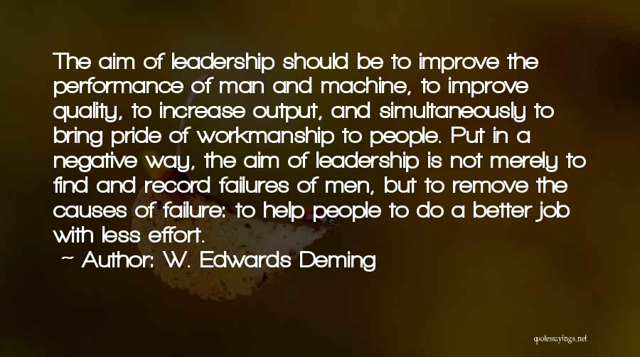 Aim To Improve Quotes By W. Edwards Deming