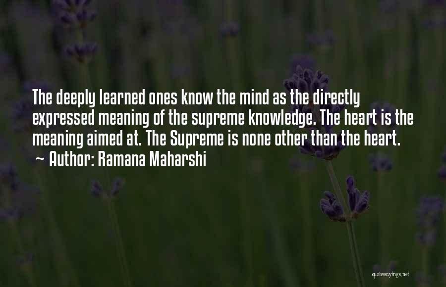 Aimed Quotes By Ramana Maharshi