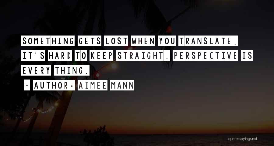 Aimee Quotes By Aimee Mann