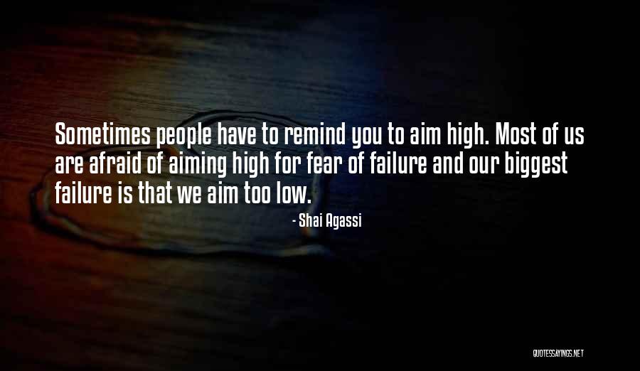 Aiming Too Low Quotes By Shai Agassi Aiming Too Low Quotes By Shai Agassi