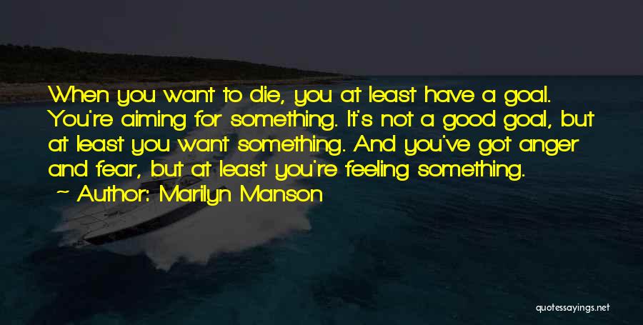 Aiming Your Goal Quotes By Marilyn Manson
