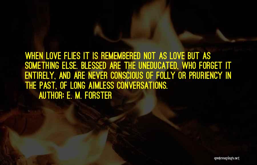 Aimless Love Quotes By E. M. Forster