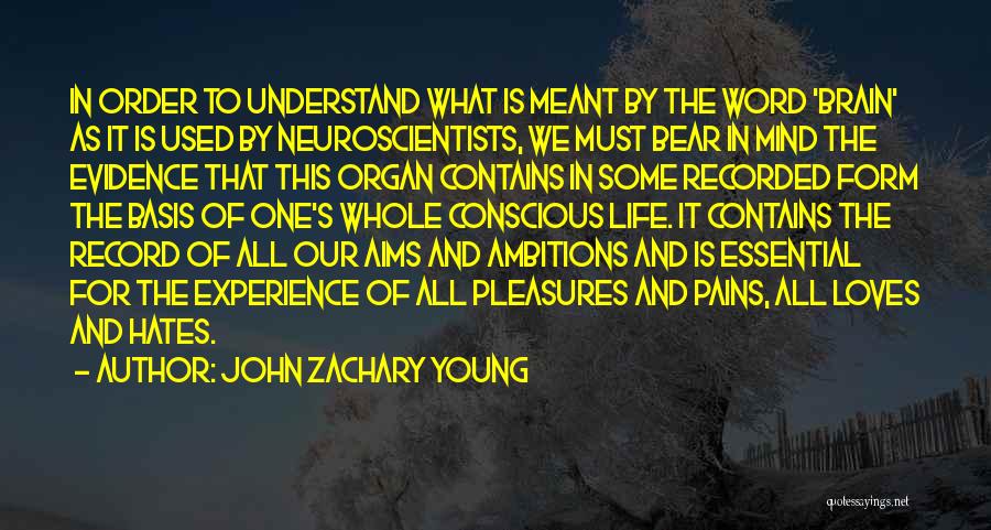 Aims In Life Quotes By John Zachary Young