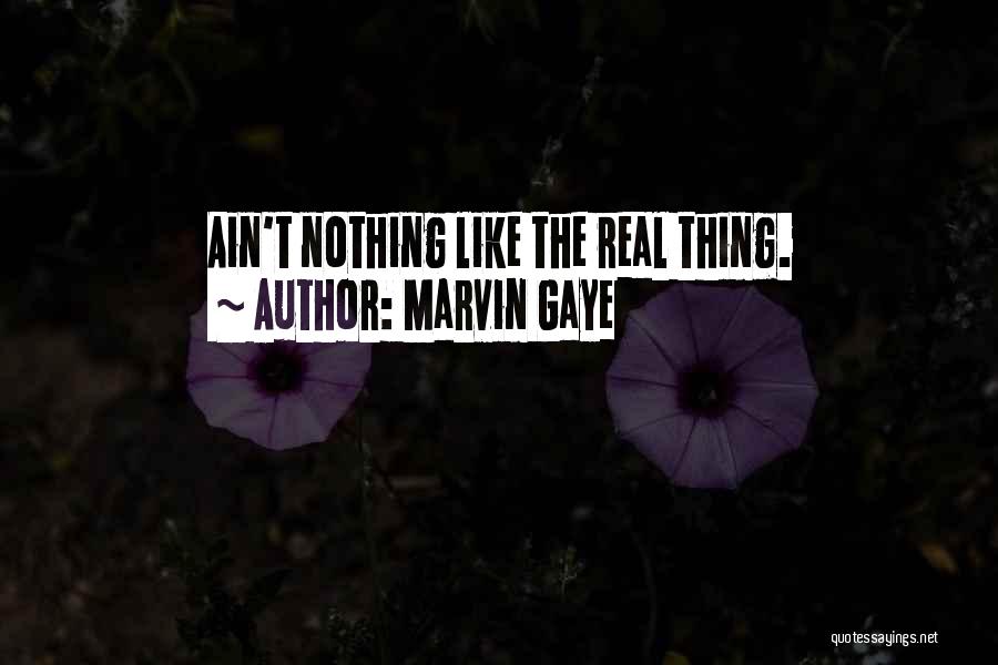 Ain't Nothing Like The Real Thing Quotes By Marvin Gaye