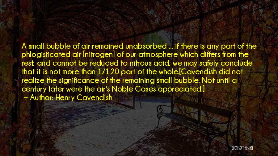 Air 1 Quotes By Henry Cavendish
