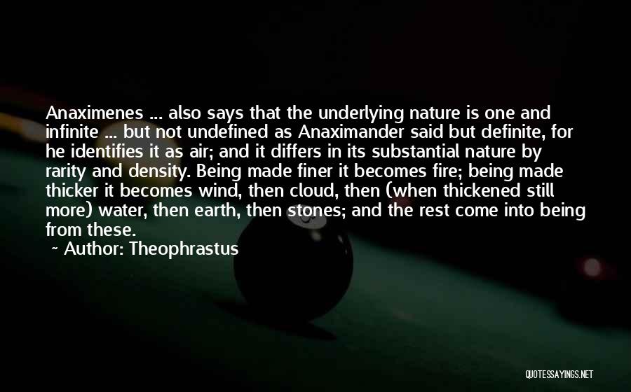 Air And Fire Quotes By Theophrastus