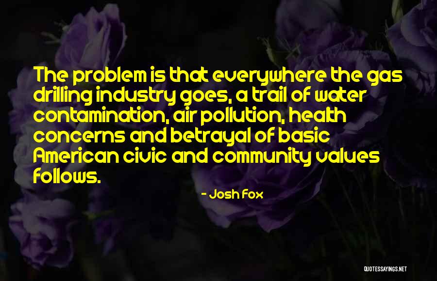 Air And Water Pollution Quotes By Josh Fox