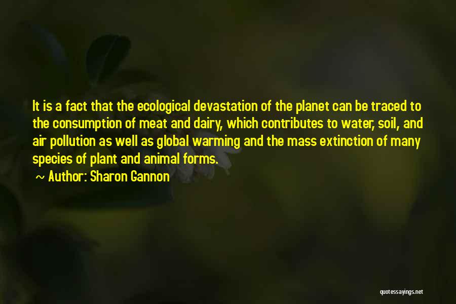 Air And Water Pollution Quotes By Sharon Gannon