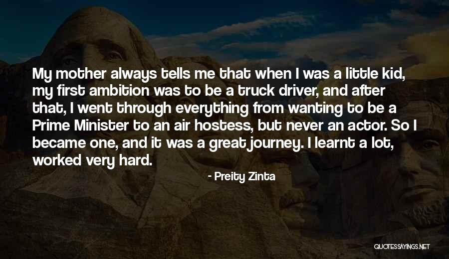 Air Hostess Best Quotes By Preity Zinta