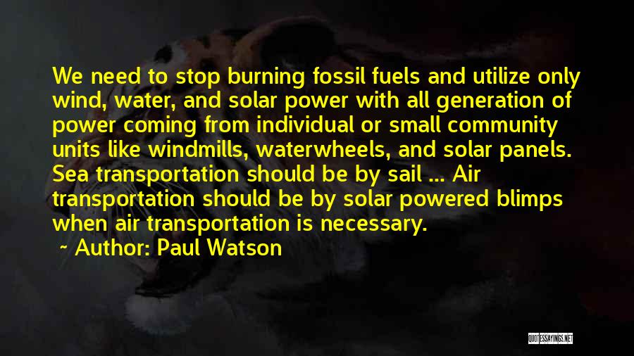 Air Transportation Quotes By Paul Watson