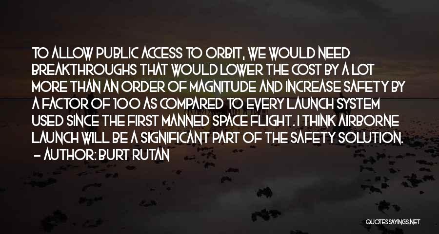 Airborne Quotes By Burt Rutan