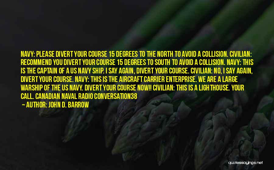 Aircraft Carrier Quotes By John D. Barrow