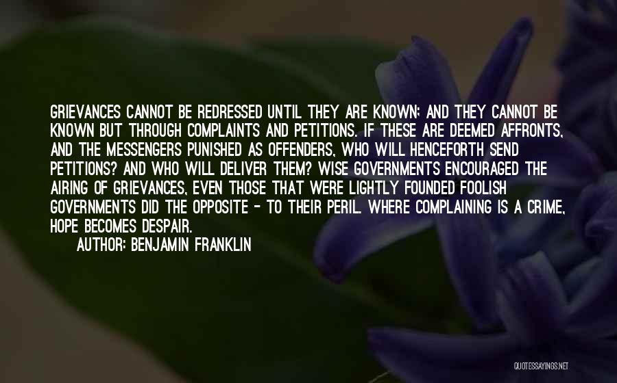 Airing Out Quotes By Benjamin Franklin