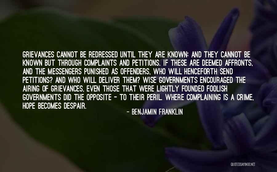 Airing Out Quotes By Benjamin Franklin