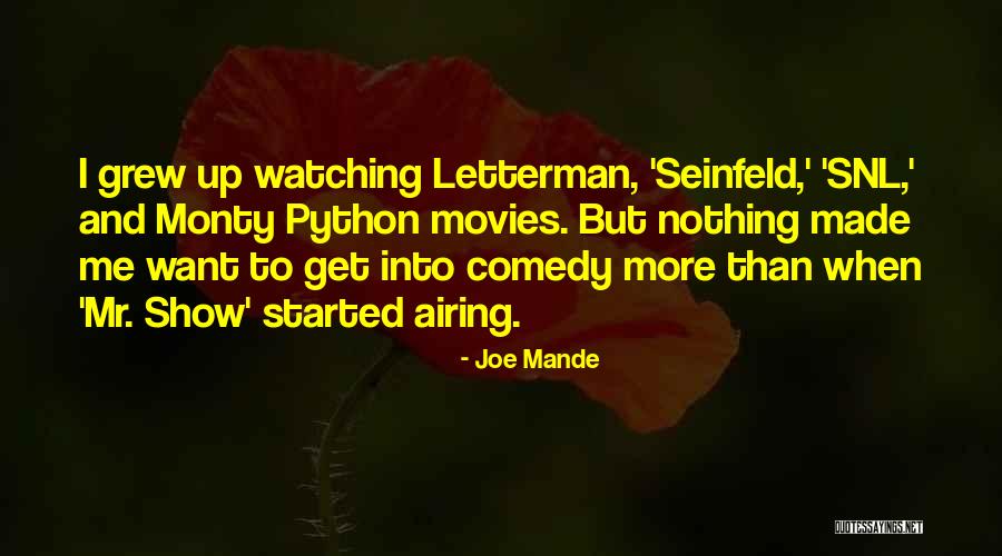 Airing Quotes By Joe Mande Airing Quotes By Joe Mande