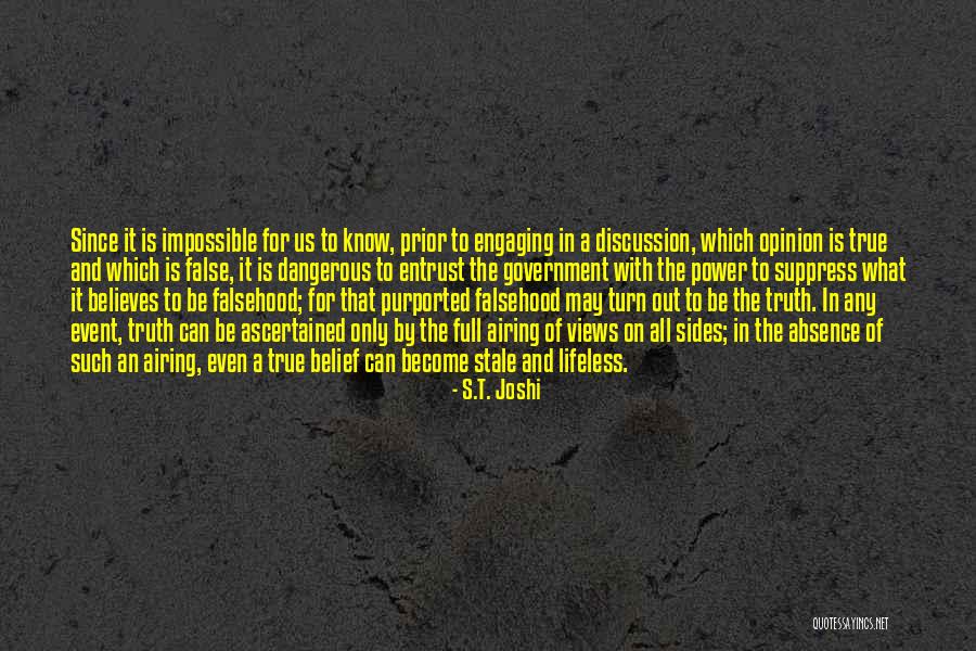 Airing Quotes By S.T. Joshi Airing Quotes By S.T. Joshi