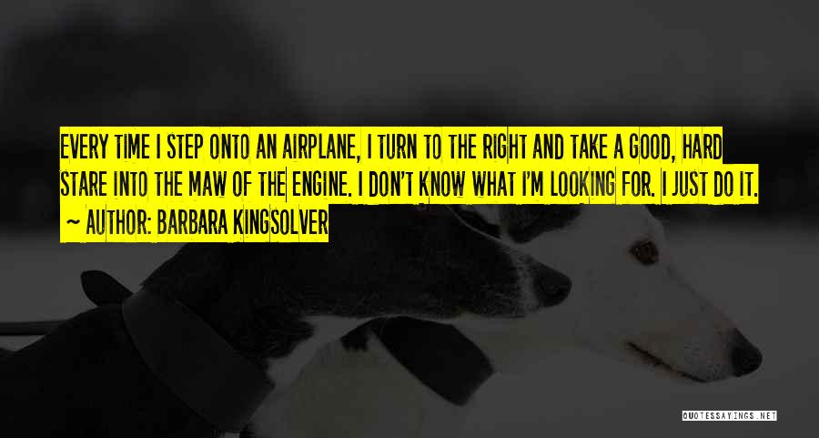 Airplane Take Off Quotes By Barbara Kingsolver