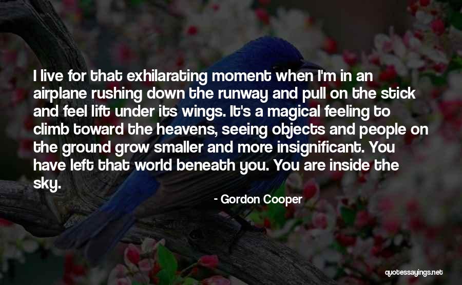 Airplane Wings Quotes By Gordon Cooper Airplane Wings Quotes By Gordon Cooper