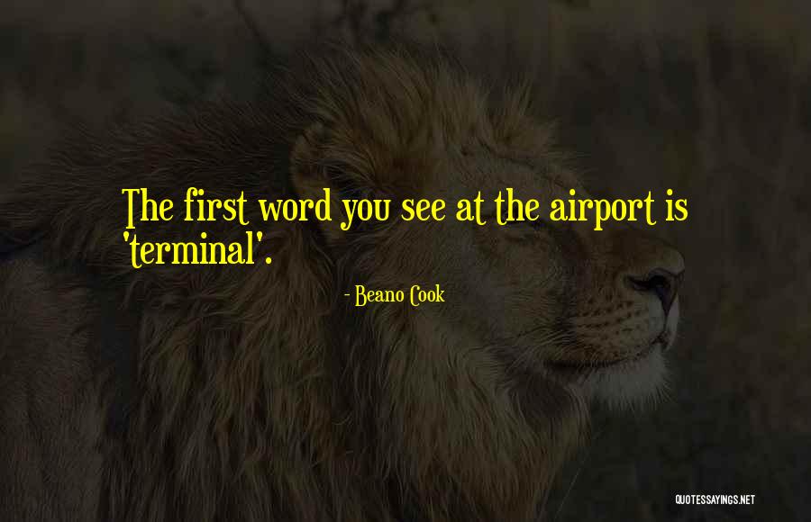 Airport Quotes By Beano Cook