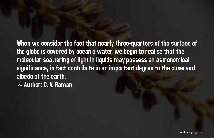 Albedo Quotes By C. V. Raman