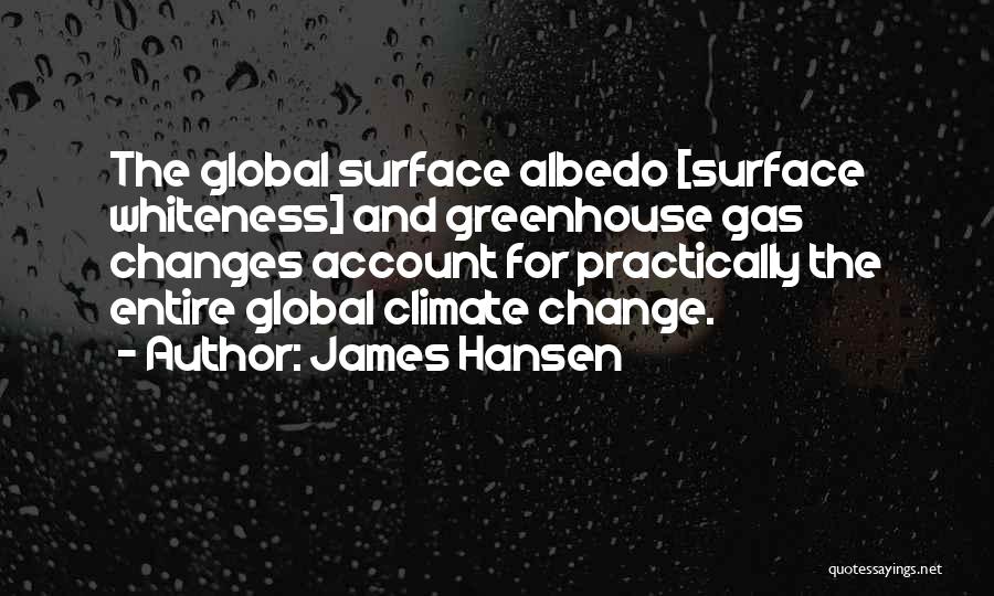 Albedo Quotes By James Hansen