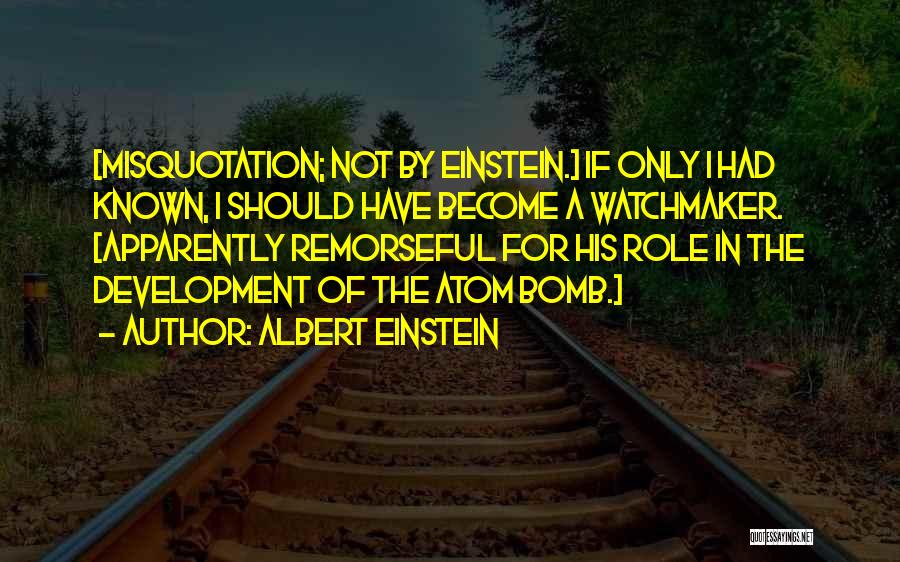 Albert Einstein Atom Quotes By Albert Einstein