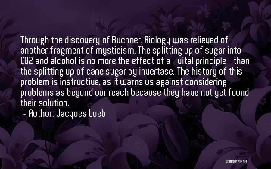 Alcohol Against Quotes By Jacques Loeb