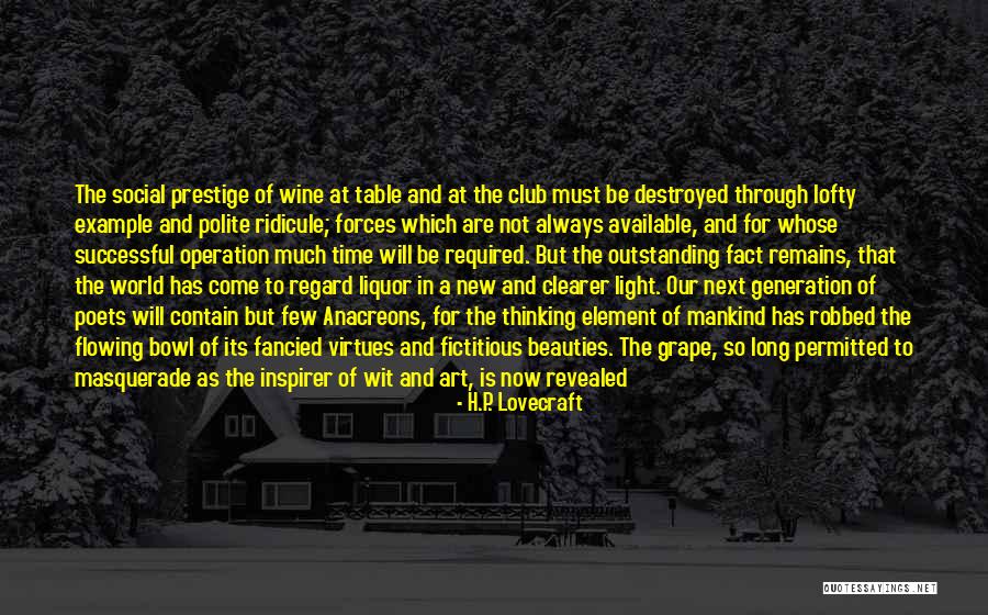 Alcohol And Drinking Quotes By H.P. Lovecraft Alcohol And Drinking Quotes By H.P. Lovecraft