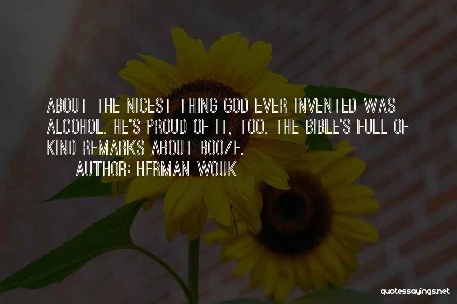 Alcohol In The Bible Quotes By Herman Wouk