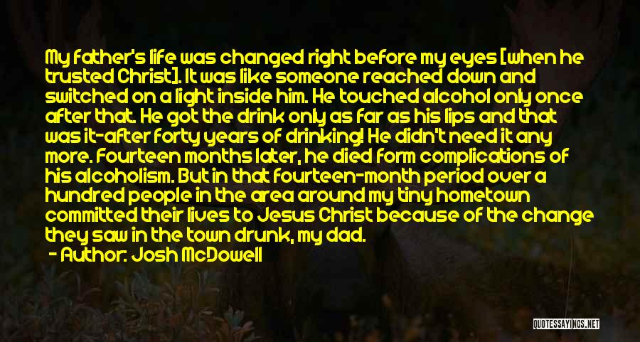 Alcohol In The Bible Quotes By Josh McDowell